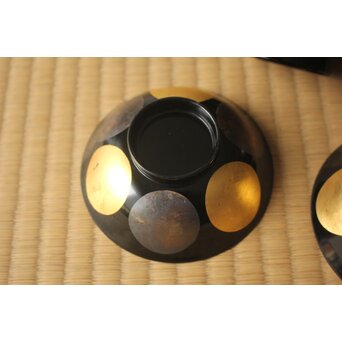 魯山人写 日月椀 8客　Q415 