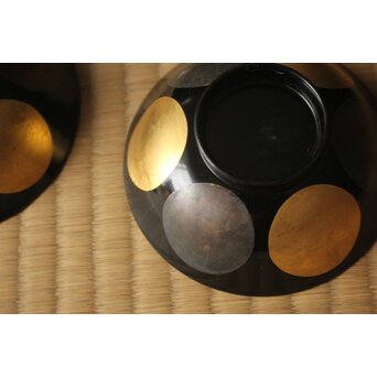 魯山人写 日月椀 8客　Q415 