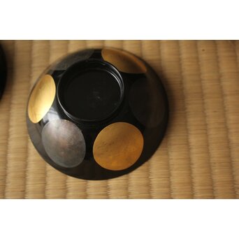 魯山人写 日月椀 8客　Q415 