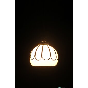 菊型の装飾電笠照明　A0575 