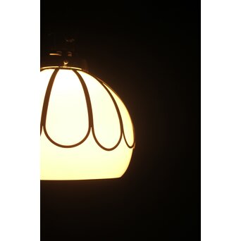 菊型の装飾電笠照明　A0575 