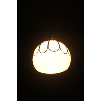 菊型の装飾電笠照明　A0575 