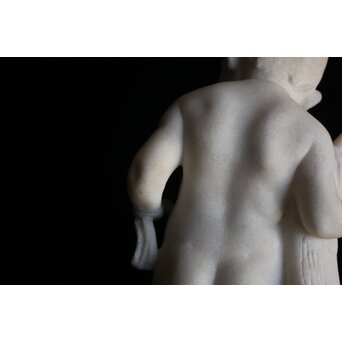 小倉右一郎 大理石彫刻 子供　X653 