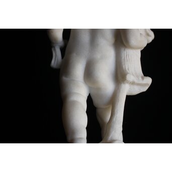 小倉右一郎 大理石彫刻 子供　X653 
