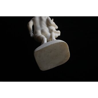 小倉右一郎 大理石彫刻 子供　X653 