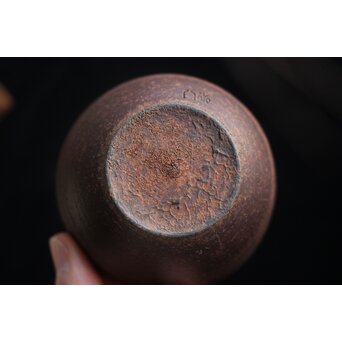 六代 高橋道八 南蛮手 宝瓶 建仁寺急須塚建立記念作品 共箱 共布　P657 