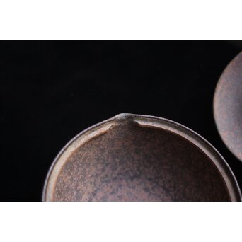 六代 高橋道八 南蛮手 宝瓶 建仁寺急須塚建立記念作品 共箱 共布　P657 