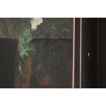 藤井勘圿 藤井勘介 現代作家 梅 額装　Z976 