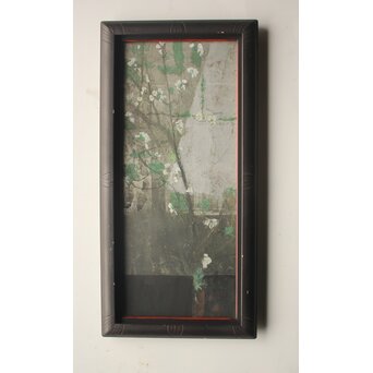 藤井勘圿 藤井勘介 現代作家 梅 額装　Z976