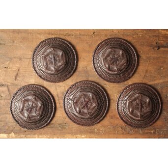 三世 和田和一斉 竹網茶托　U429 