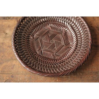 三世 和田和一斉 竹網茶托　U429 