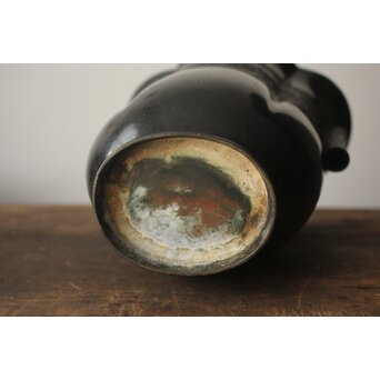 明代か 海棠式 贯耳瓶 木爪型 銅花瓶　M495 