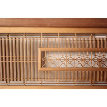 桐紋組子 中型欄間 2枚1組　R0571 