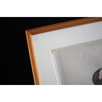 橋口五葉 紅筆を持てる女 木版画　Z980 