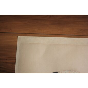 橋口五葉 紅筆を持てる女 木版画　Z980 