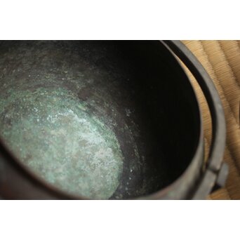 張鳴岐製 銅製手炉　M496 