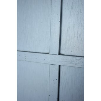 ハイサイズ 白いアンティークガラス戸　D194 