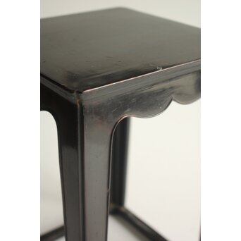 明代 漆器四方花台　Q417 