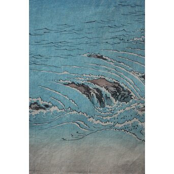 復刻 歌川広重 阿波鳴門之風景 木版画3枚　Z983 