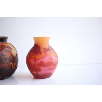 Tip Galle エミーレガレ 公式工芸 ガラス小瓶 2点　Y073 