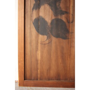 板絵建具 犬図 2枚1組　B1130 