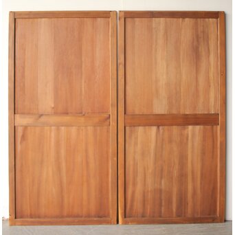 板絵建具 犬図 2枚1組　B1130 