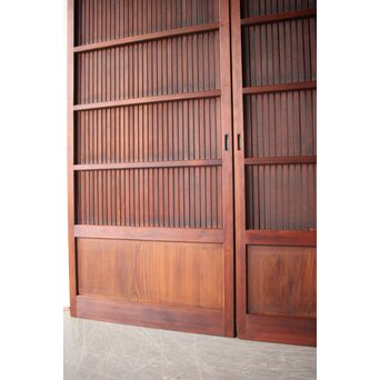 釘無 平格子戸 2枚1組　L1223 