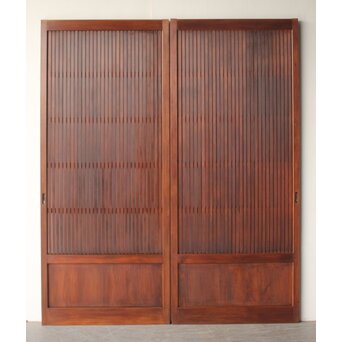 釘無 平格子戸 2枚1組　L1223