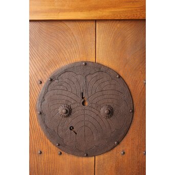 総欅 格子蔵戸　W0282 