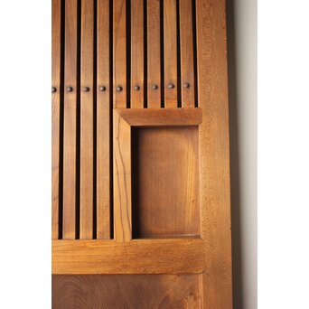 総欅 格子蔵戸　W0282 