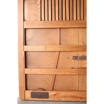 総欅 格子蔵戸　W0282 