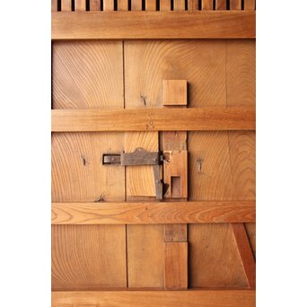 総欅 格子蔵戸　W0282 