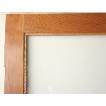 総欅 クリアガラス観音扉 2枚1組　GD0369 