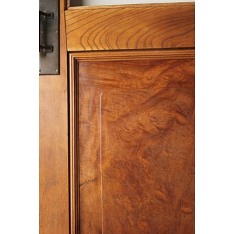 総欅 クリアガラス観音扉 2枚1組　GD0369 