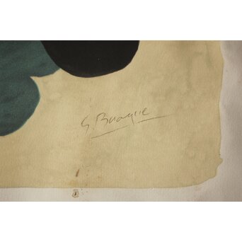 Georges Braque ジョルジュブラック リトグラフ Pelléas et Néllée Armand & Georges Israel発行エンボス印 額装　Z985 