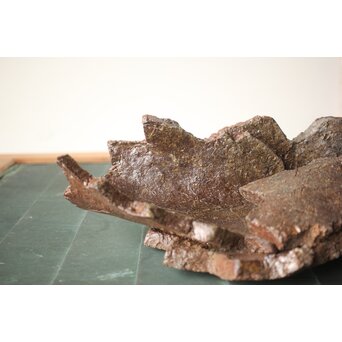 原田拾六 秀逸作 備前 大葉皿　P659 