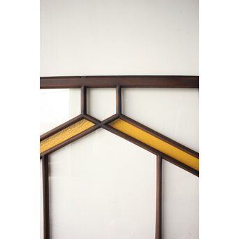 フランクロイド風 洋風色ガラス戸 2枚1組　GD0371 