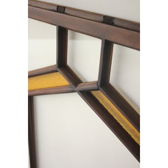 フランクロイド風 洋風色ガラス戸 2枚1組　GD0371 