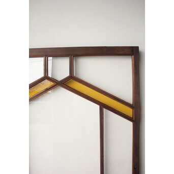 フランクロイド風 洋風色ガラス戸 2枚1組　GD0371 