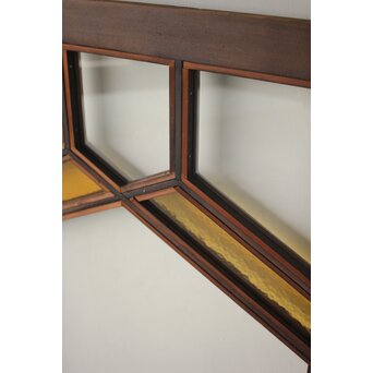 フランクロイド風 洋風色ガラス戸 2枚1組　GD0371 