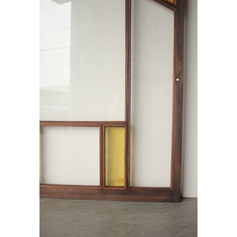 フランクロイド風 洋風色ガラス戸 2枚1組　GD0371 