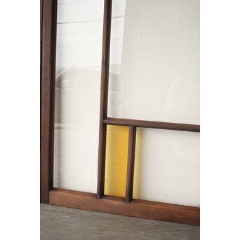 フランクロイド風 洋風色ガラス戸 4枚1組　GD0372 