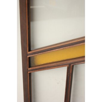 フランクロイド風 洋風色ガラス戸 4枚1組　GD0372 