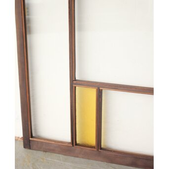 フランクロイド風 洋風色ガラス戸 4枚1組　GD0372 