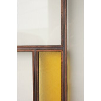 フランクロイド風 洋風色ガラス戸 4枚1組　GD0372 