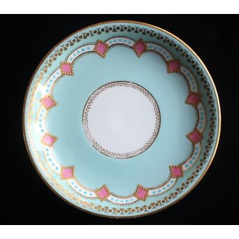 ヨーロッパ アンティーク ティーカップ＆ソーサー＆プレート　P660 