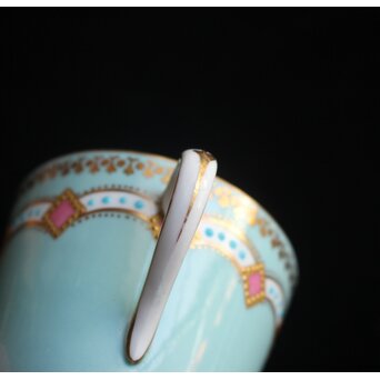 ヨーロッパ アンティーク ティーカップ＆ソーサー＆プレート　P660 