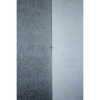 皴加工 銀屏風 六曲　Z990 