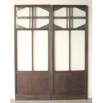 にかわガラス建具 4枚1組　GD0374 AB　ウラ