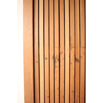 鉄金具 総欅格子蔵戸　W0284 